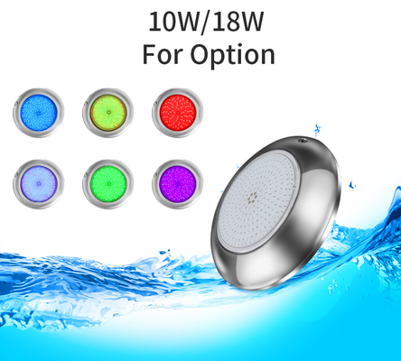210x28mm In Ground Swimming Pool Lights , Resin Filled LED Underwater Pool Light