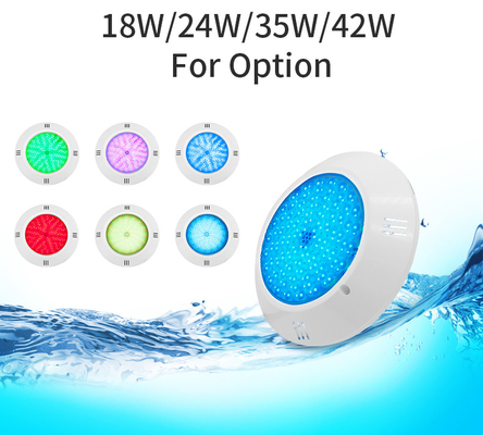 Single Color Wall Mounted Swimming Pool Light 18W Resin Filled 260*35mm