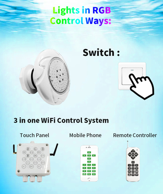 ISO9001 12V Inground Concrete Pool Light Anticorrosive Switch Control