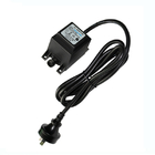 AC 12V 24V Waterproof LED Power Supply Adapter 45W Plastic Material