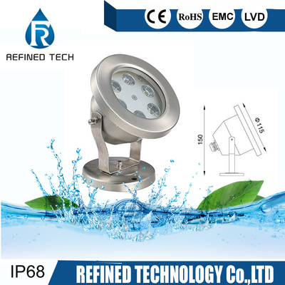 Stainless Steel LED Underwater Light IP68 Waterproof Durable
