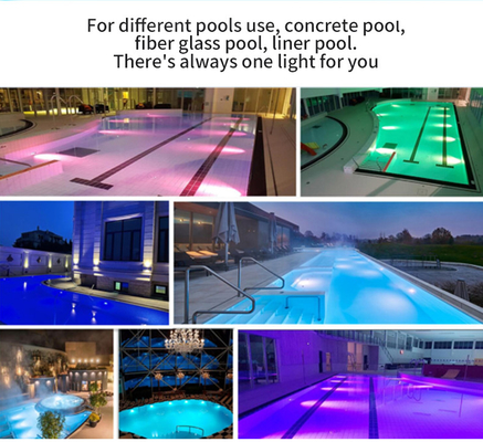 Pro Version 35W LED Underwater Pool Lights RGB Color Changing 12V AC 316L Stainless Steel