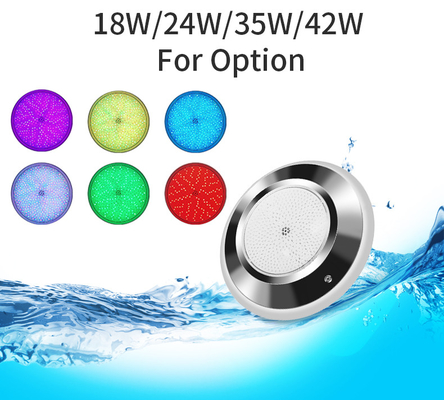Color Change IP68 RGB LED Pool Light Waterproof Inox 316L 12V 18W