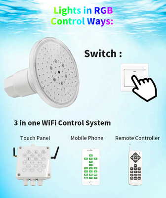 Resin Filled Recessed LED Pool Light IP68 Waterproof WiFi Control