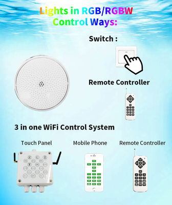Remote WiFi Control LED PAR56 Pool Light 18W 24W 35W 42W Cool White